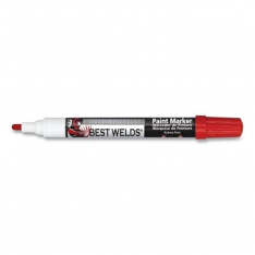 Best Welds PA20605, Paint Marker, Reversible Bullet/Bullet Tip, Red, 900-PAINTMKR-RED