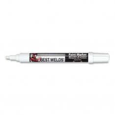 Best Welds PA20603, Paint Marker, Reversible Bullet/Bullet Tip, White, 900-PAINTMKR-WHT