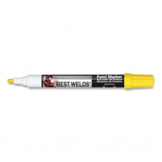 Best Welds PA20604, Paint Marker, Reversible Bullet/Bullet Tip, Yellow, 900-PAINTMKR-YEL