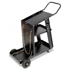 Best Welds WC1228, MIG Welding Cart, 12-1/4 in x 33 in, 3 Shelves, 125 lb Cap, Black, 900-WC-1228