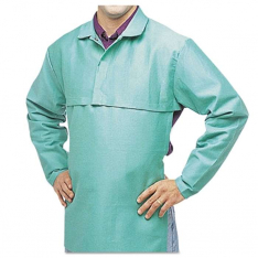Best Welds CA650L, FR Cotton Sateen Cape Sleeves, Hook-and-Loop, Large, Visual Green, 902-CA-650-L