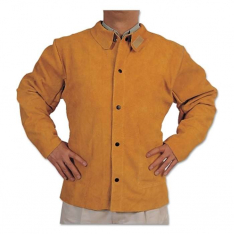 Best Welds Q14XL, Split Cowhide Leather Welding Jacket, 4X-Large, Golden Brown, 902-Q-1-4XL