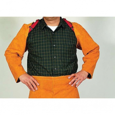 Best Welds Q12, Leather Sleeves, 23 in L, Snaps Closure, One Size Fits Most, Golden Brown, 902-Q-12