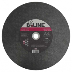 B-Line Abrasives 90893, Cutting Wheel, 14 in dia, 3/32 in Thick, 1 in Arbor, 36 Grit, Aluminum Oxide