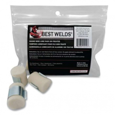 Best Welds LUBE-PAD-6PK-PLAIN, Lube Pad, Plain, White, Clip Included, 6 EA/PK, 905-LUBE-PAD-6PK-PLAI