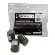 Best Welds LUBE-PAD-6PK-TREATED, Lube Pad, Treated, Silver, Clip Included, 6 EA/PK, 905-LUBE-PAD-6PK