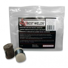 Best Welds RW-7062, Lube Pad, Plain/Treated Combo, Silver/White, Includes Clip, 2 EA/PK, 905-LUBE-PA