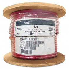 Best Welds 64006502003, Welding Cable, 1/0 AWG, 500 ft Reel, 911-1/0-500-RED